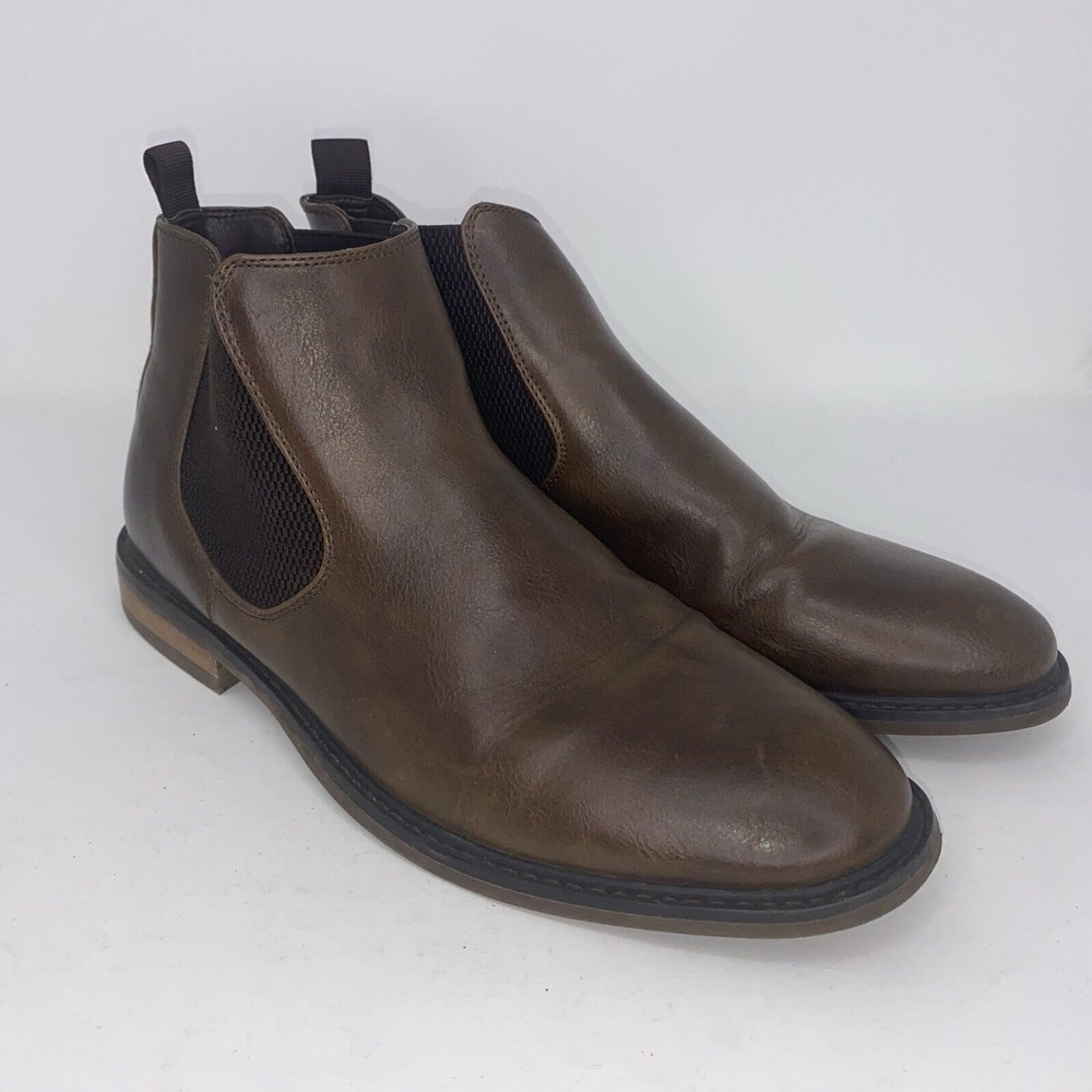 Ashford Hayes Porter‎ K Faux Leather Vegan Chukka Boots Size US 8.5 Men's